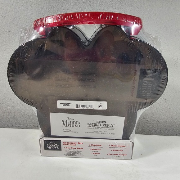 CultureFly Disney Minnie Mouse Accessory Box Case Socks Notebook Poster‎ Hairbow - Picture 2 of 5